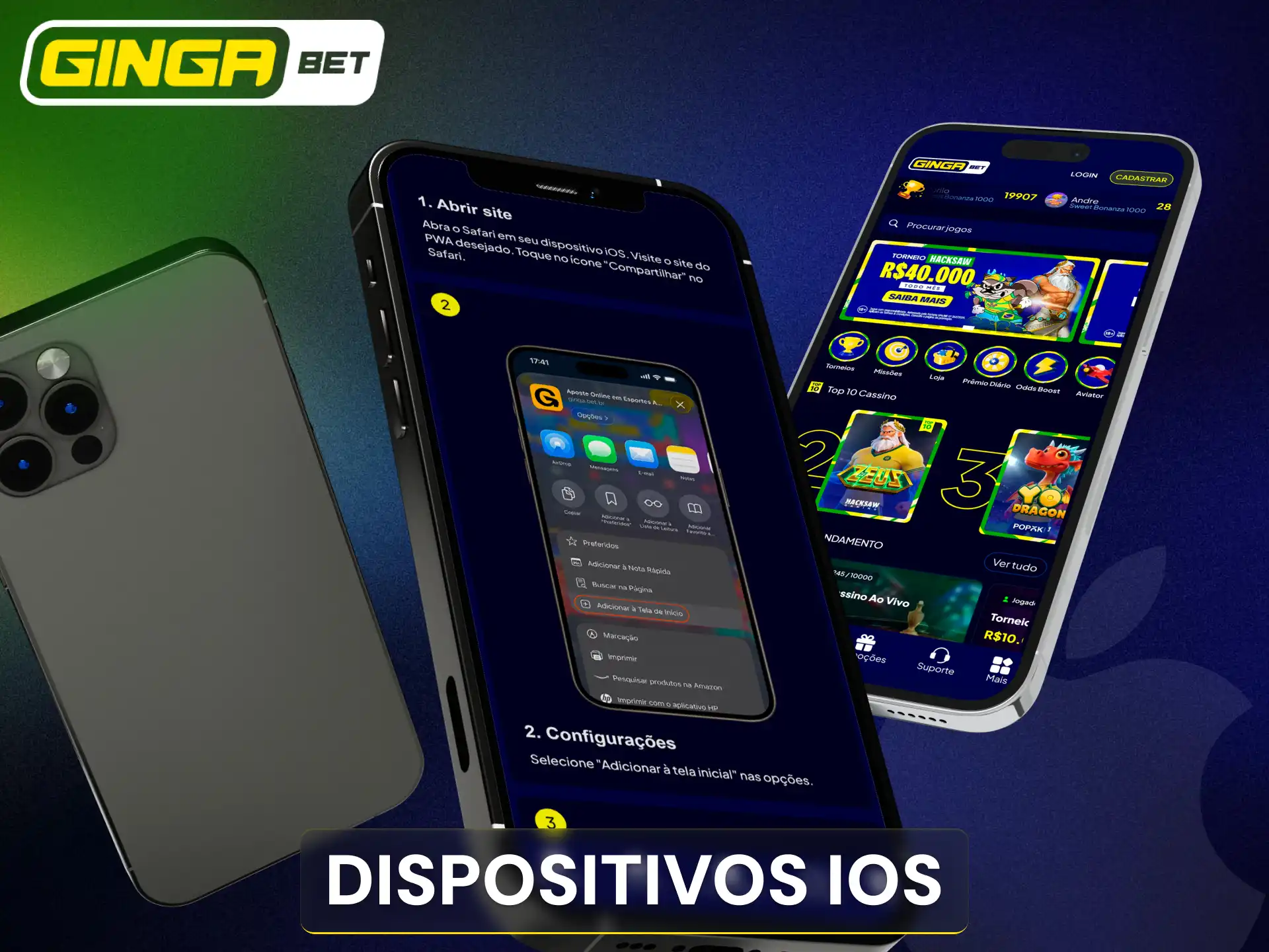 Verifique a compatibilidade do seu aparelho Apple com a Gingabet.
