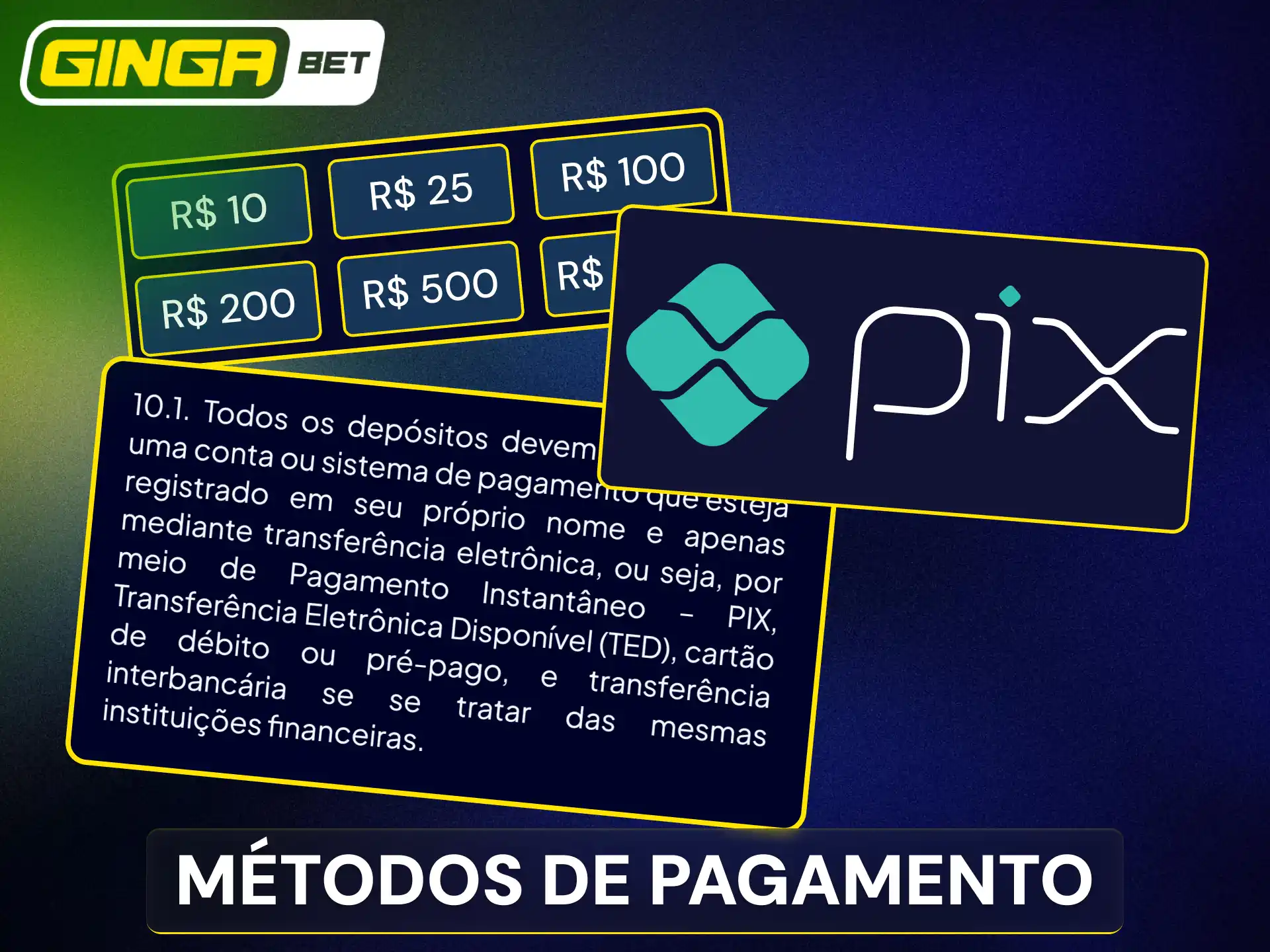 Conheça os métodos mais rápidos para movimentar saldo na Gingabet.