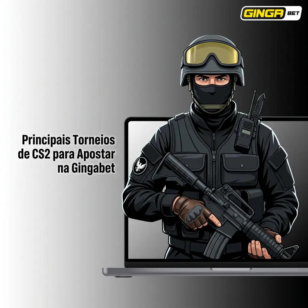 Principais torneios de CS2 para apostar na Gingabet, incluindo Majors, ESL Pro League e BLAST Premier