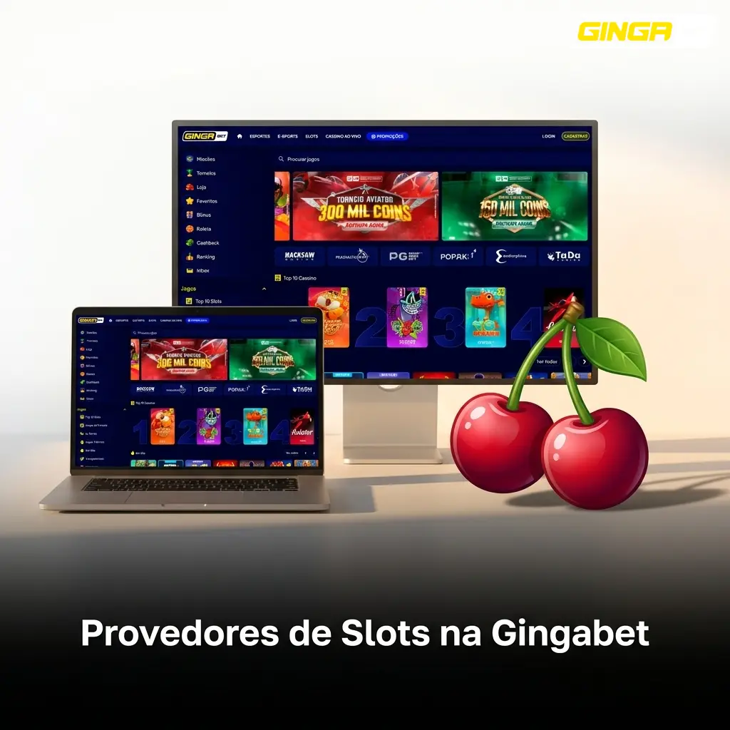 Provedores de slots da Gingabet: Pragmatic Play, PG Soft, NetEnt e mais de 50 software certificados